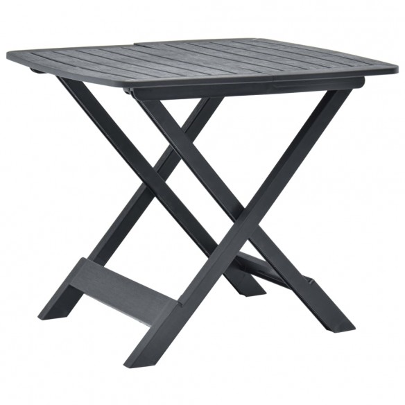 Table pliable de jardin  Anthracite 79x72x70 cm Plastique