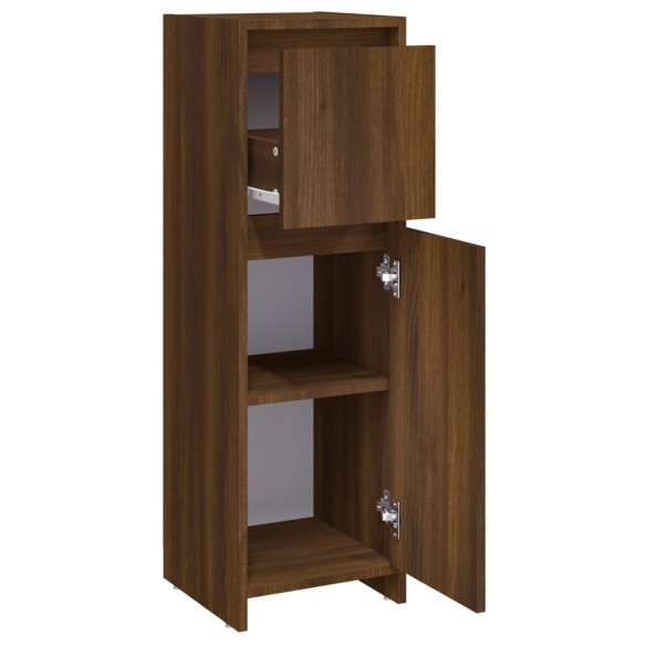 Armoire de bain Chêne marron 30x30x95 cm Bois d'ingénierie