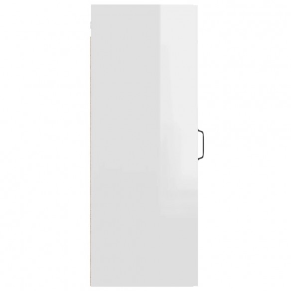 Armoire murale suspendue Blanc brillant 34,5x34x90 cm