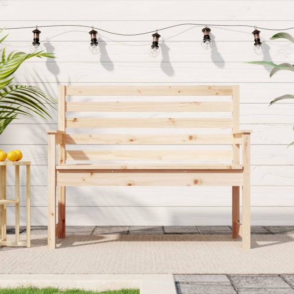 Banc de jardin 109x48x91,5 cm bois massif de pin