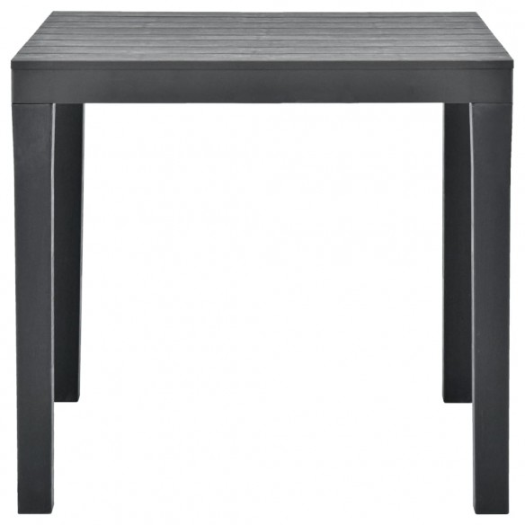 Table de jardin Anthracite 78x78x72 cm Plastique