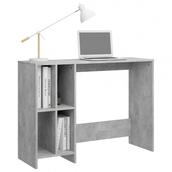 Bureau d'ordinateur portable Gris béton 102,5x35x75cm Aggloméré