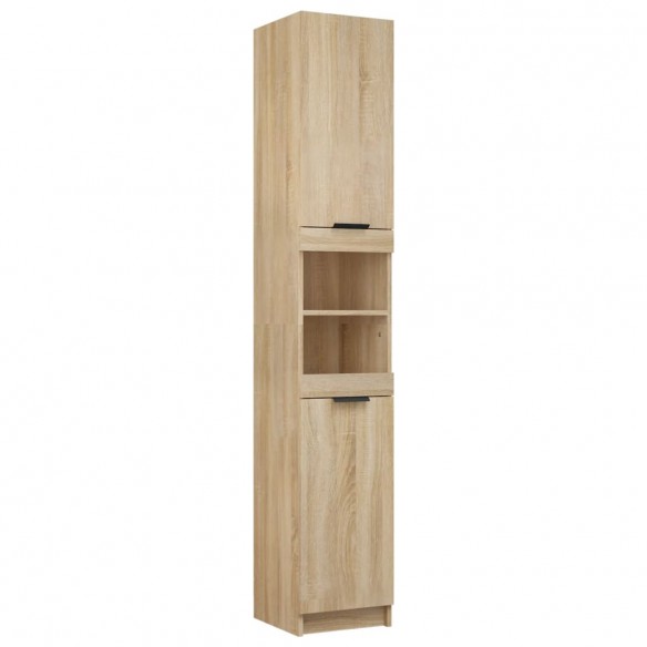 Armoire de salle de bain Chêne sonoma 32x34x188,5 cm