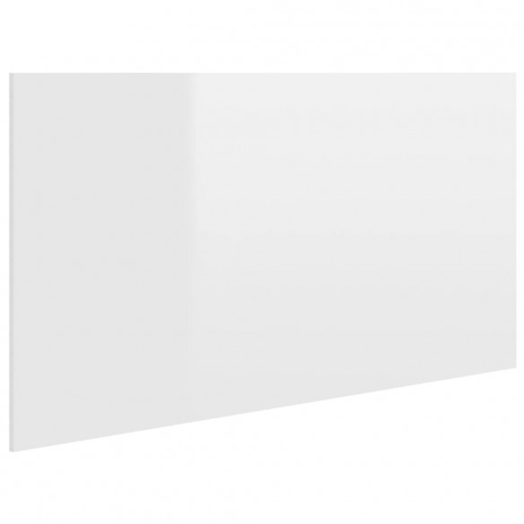 Tête de lit Blanc brillant 160x1,5x80 cm Bois d'ingénierie