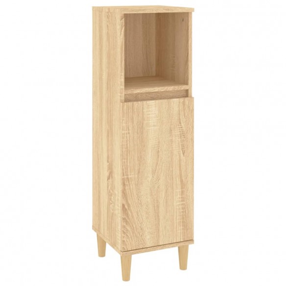 Armoire salle de bain chêne sonoma 30x30x100 cm