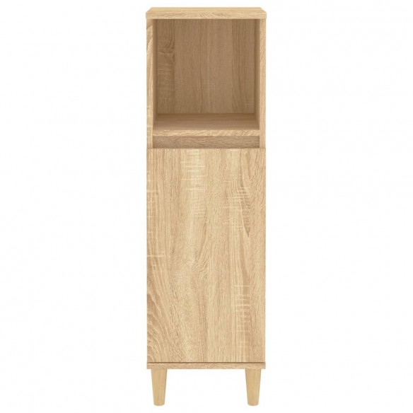 Armoire salle de bain chêne sonoma 30x30x100 cm