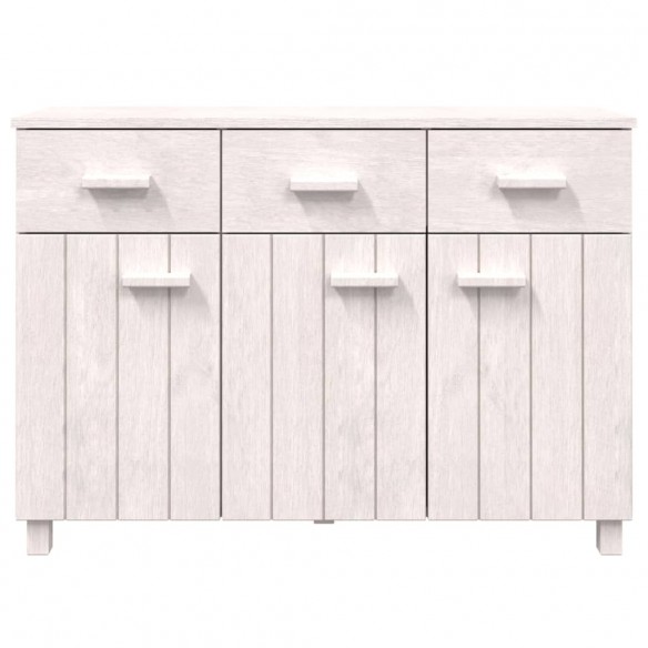 Buffet MOLDE Blanc 113x40x80 cm Bois massif de pin