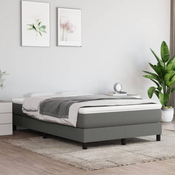 Matelas de lit à ressorts ensachés Gris foncé 120x200x20 cm