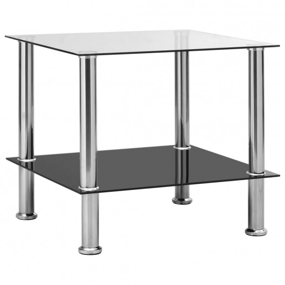Table d'appoint Transparent 45x50x45 cm Verre trempé
