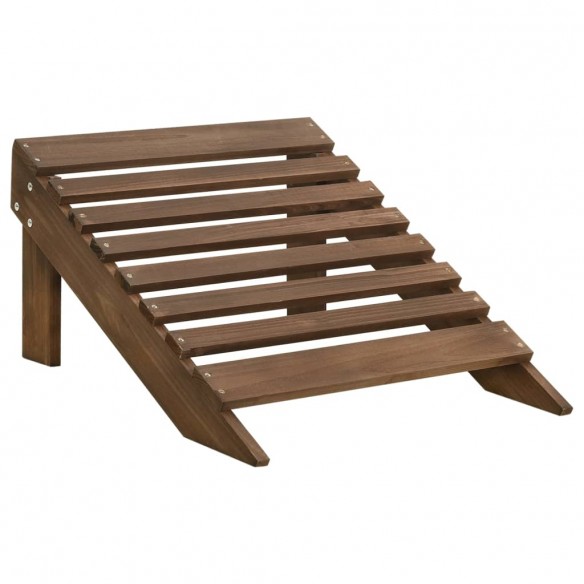 Chaise de jardin Adirondack 2places et repose-pied Sapin Marron