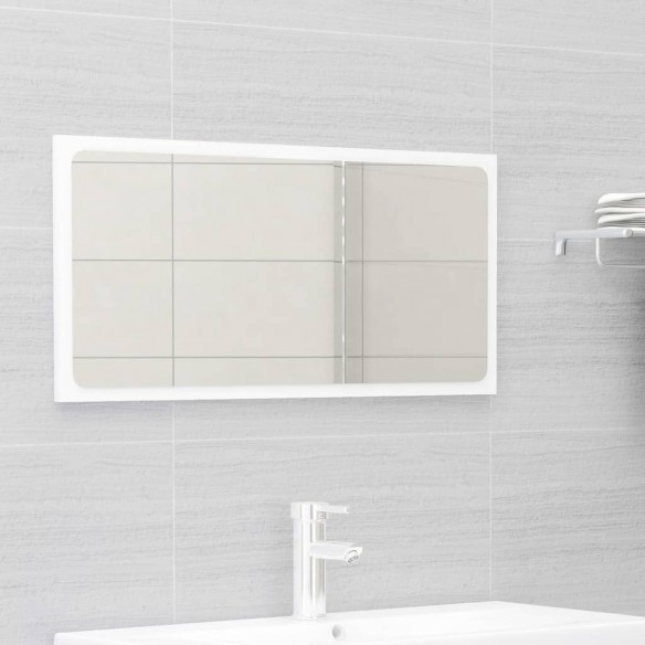 Ensemble de meubles de salle de bain 2 pcs Blanc Aggloméré