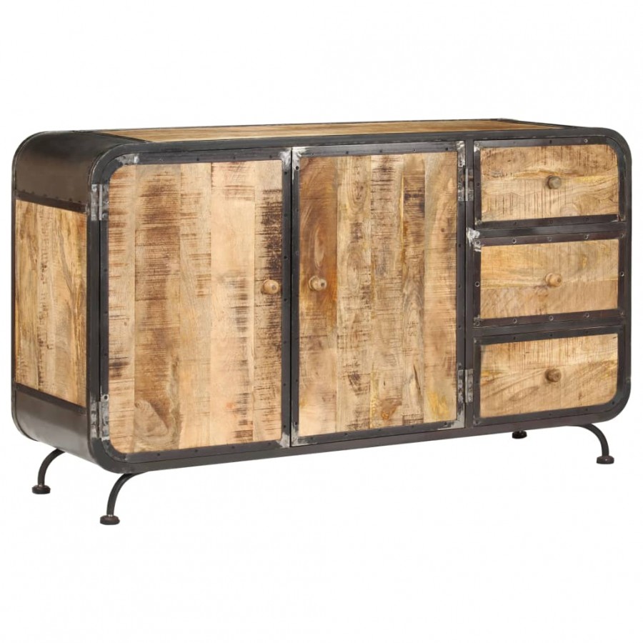 Buffet 140 x 40 x 80 cm Bois de manguier massif