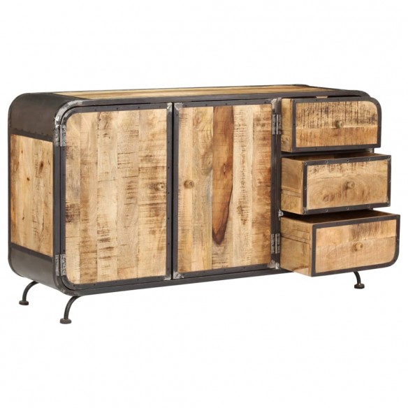 Buffet 140 x 40 x 80 cm Bois de manguier massif