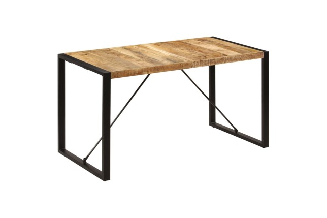 Table de salle à manger de style Insdustriel en Bois de manguier massif 140x70x75 cm