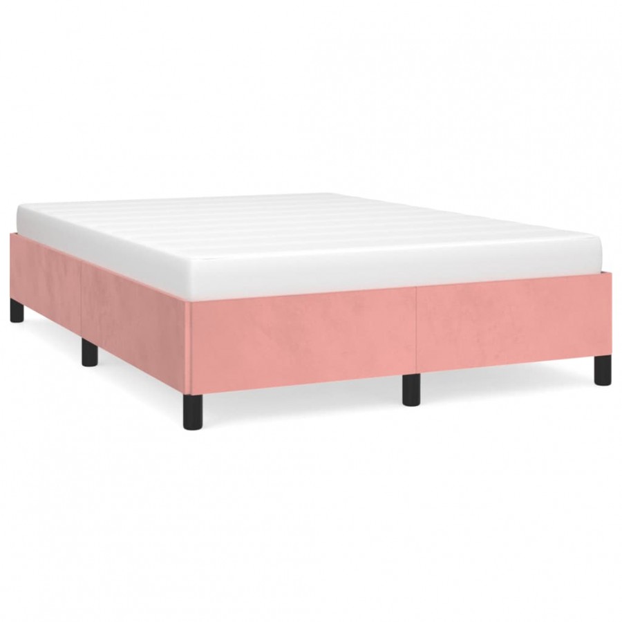Lit Rose 140x200 cm Velours Lit Rose 140x200 cm Velours