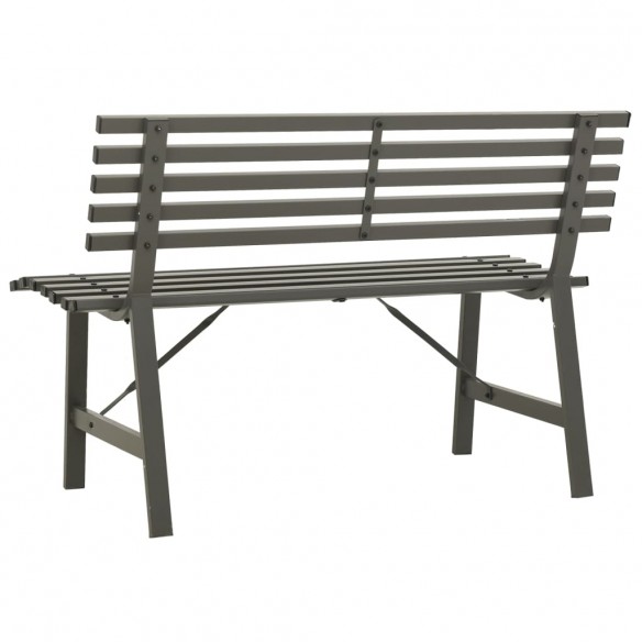 Banc de jardin 110 cm Acier Noir