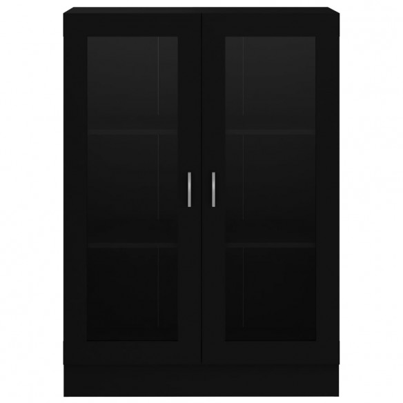 Armoire à vitrine Noir 82,5x30,5x115 cm Aggloméré