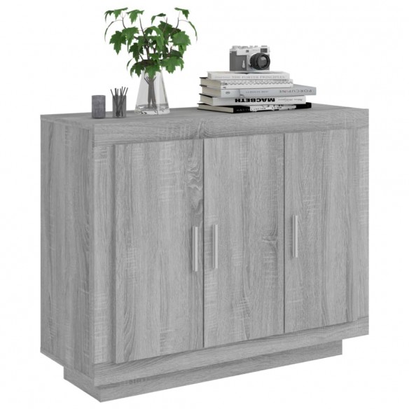 Buffet Sonoma gris 92x35x75 cm Bois d'ingénierie