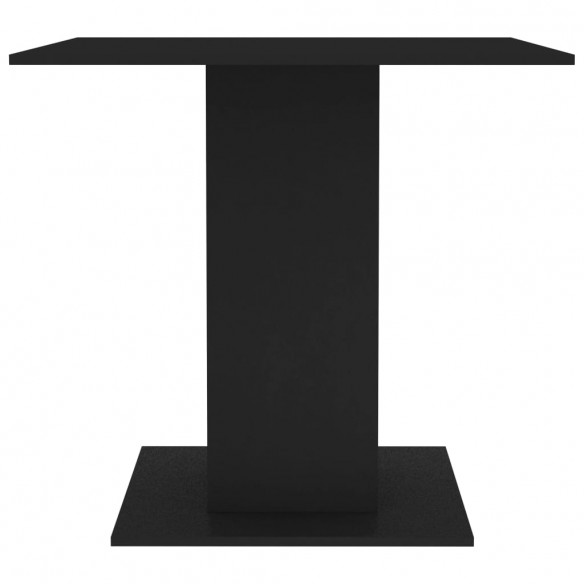 Table de salle à manger Noir 80 x 80 x 75 cm Aggloméré