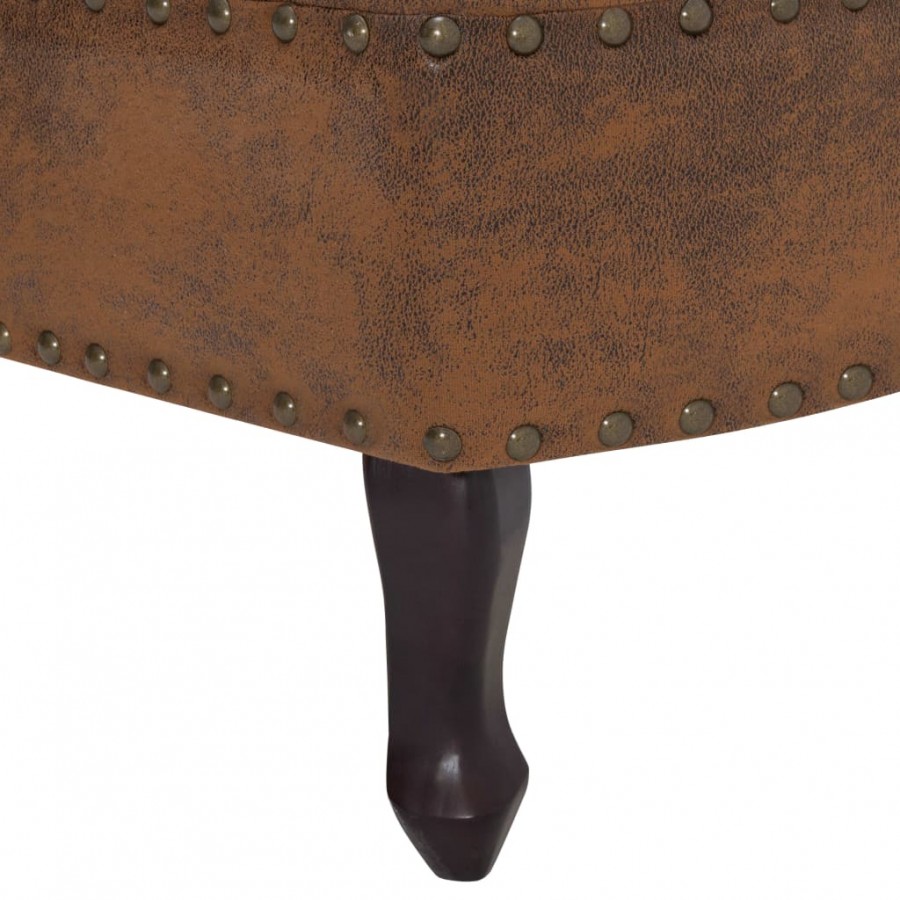 Chaise longue Marron Similicuir daim Chaise longue Marron Similicuir daim