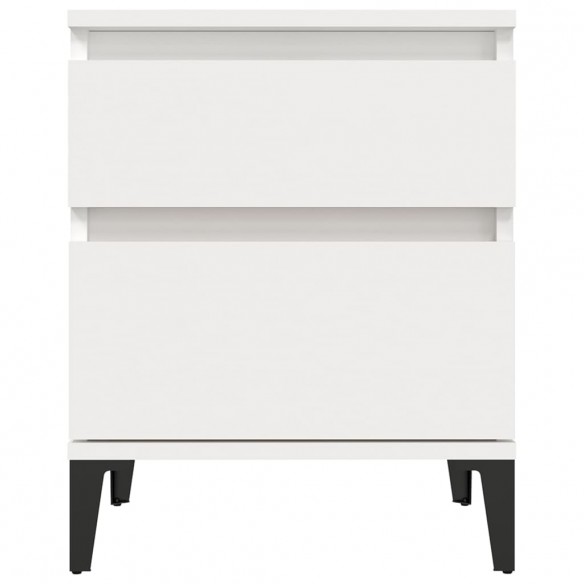 Table de chevet Blanc 40x35x50 cm