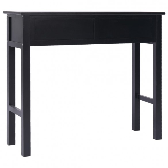 Table console Noir 90 x 30 x 77 cm Bois