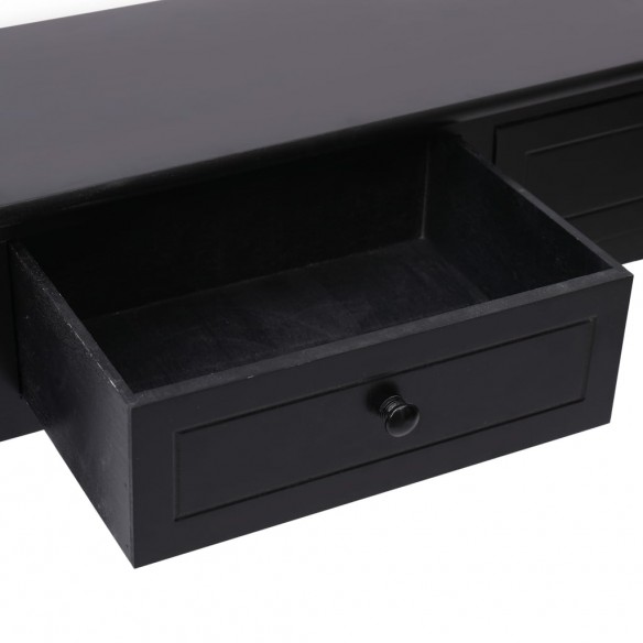 Table console Noir 90 x 30 x 77 cm Bois