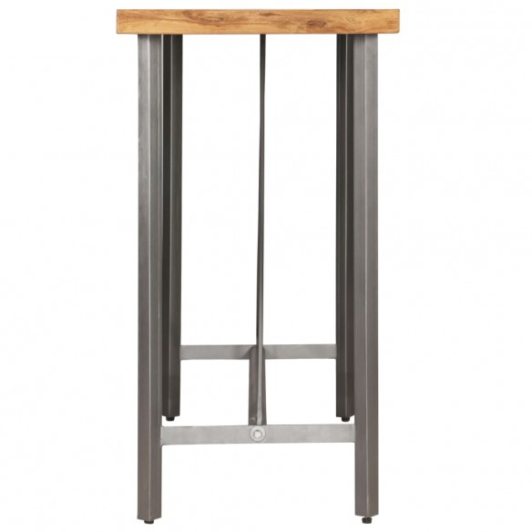 Table de bar Teck recyclé massif 120 x 58 x 106 cm