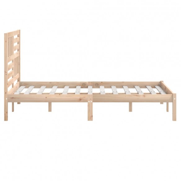 Cadre de lit Bois de pin massif 140x190 cm