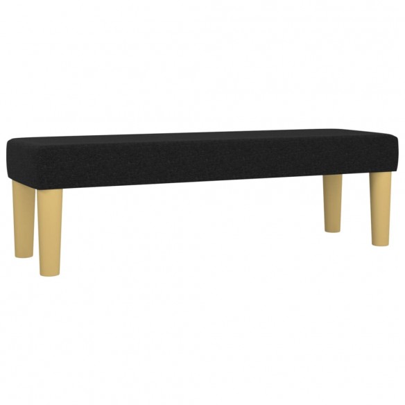 Banc Noir 100x30x30 cm Tissu