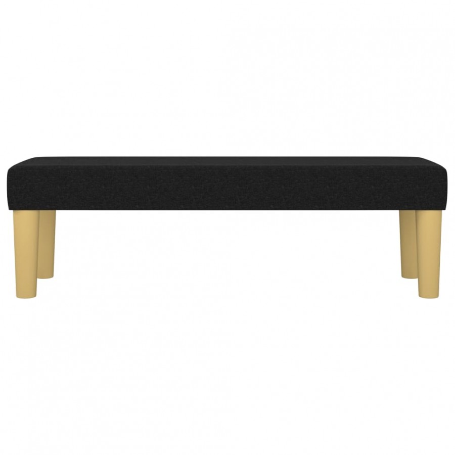 Banc Noir 100x30x30 cm Tissu