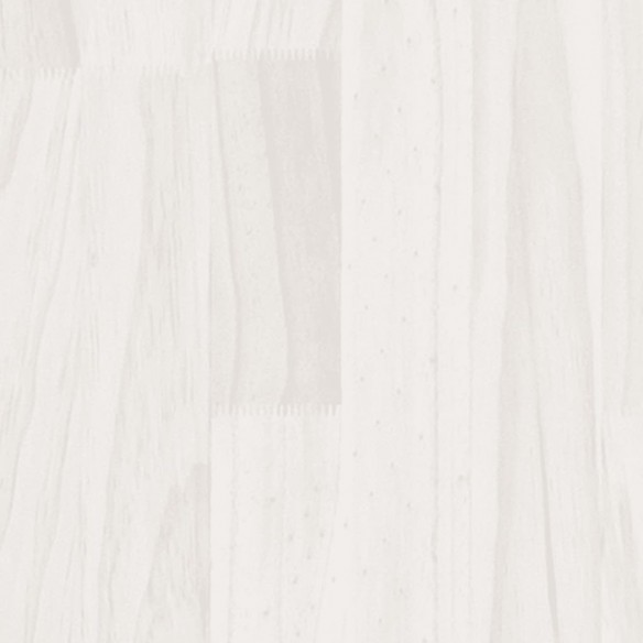 Cadre de lit Blanc Bois massif 90x190 cm Simple
