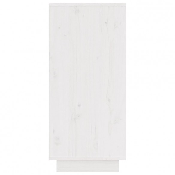 Buffets 2 pcs Blanc 31,5x34x75 cm Bois massif de pin