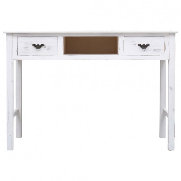 Table console Blanc antique 110 x 45 x 76 cm Bois