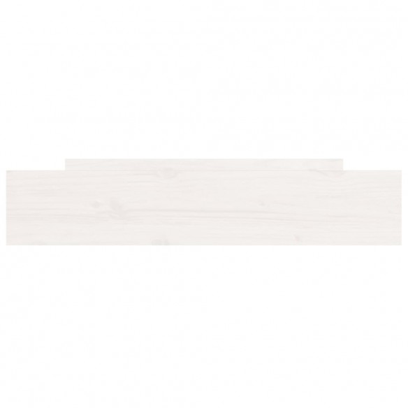 Tiroirs de lit 2 pcs blanc Bois de pin massif
