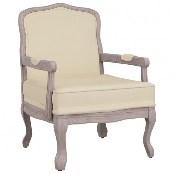 Chaise de canapé beige 64x64x90 cm lin