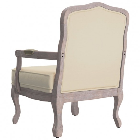 Chaise de canapé beige 64x64x90 cm lin