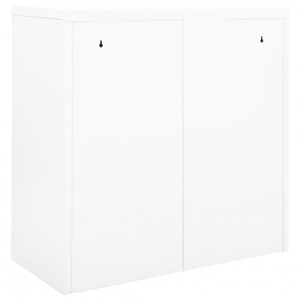 Armoire à portes coulissantes Blanc 90x40x90 cm Acier