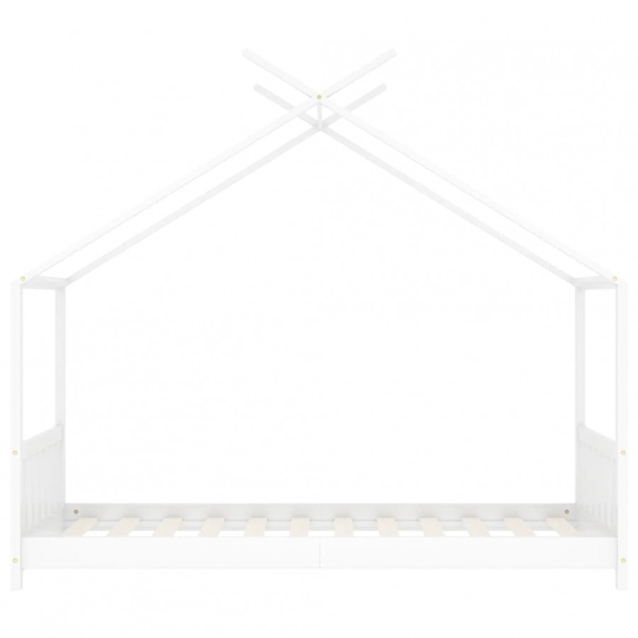 Lit d'enfant Blanc Bois de pin massif 70x140 cm Lit d'enfant Blanc Bois de pin massif 70x140 cm