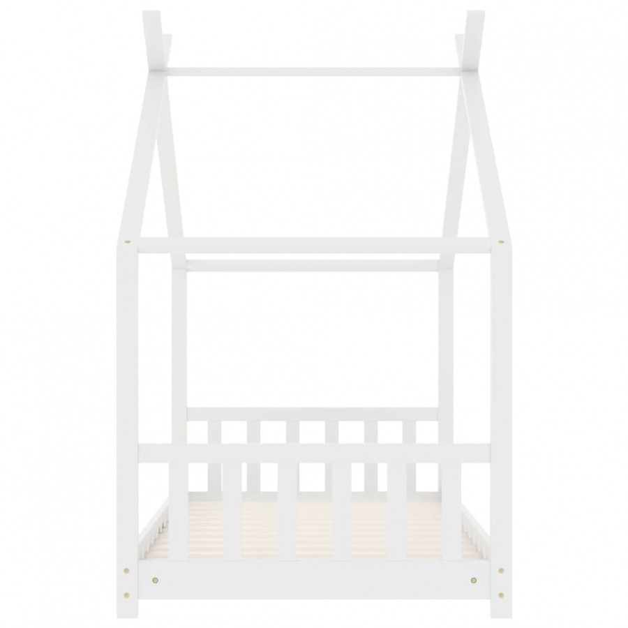 Lit d'enfant Blanc Bois de pin massif 70x140 cm Lit d'enfant Blanc Bois de pin massif 70x140 cm