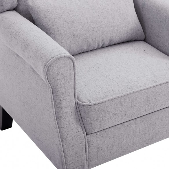 Fauteuil Gris clair Tissu