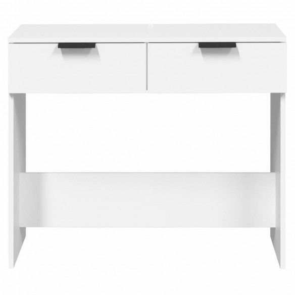 Table console Blanc 90x36x75 cm Bois d'ingénierie