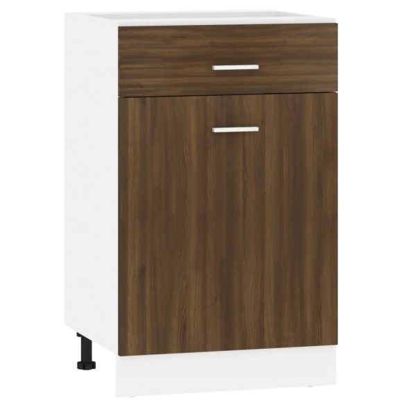 Armoire de plancher à tiroir Chêne marron 50x46x81,5 cm