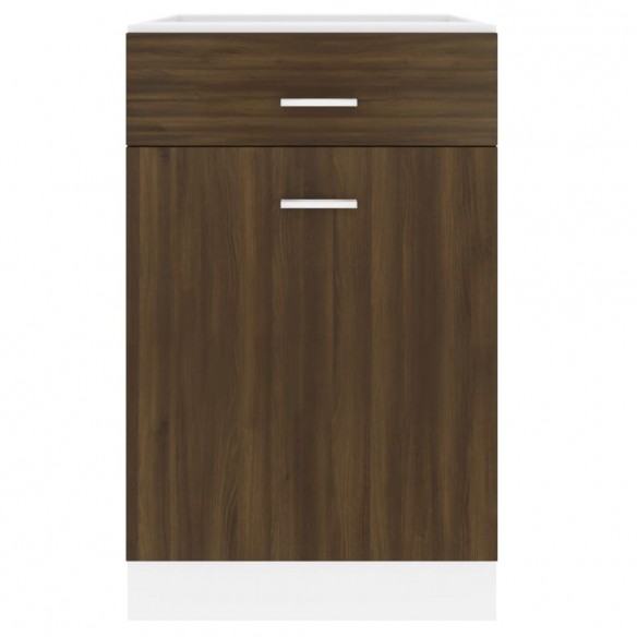 Armoire de plancher à tiroir Chêne marron 50x46x81,5 cm