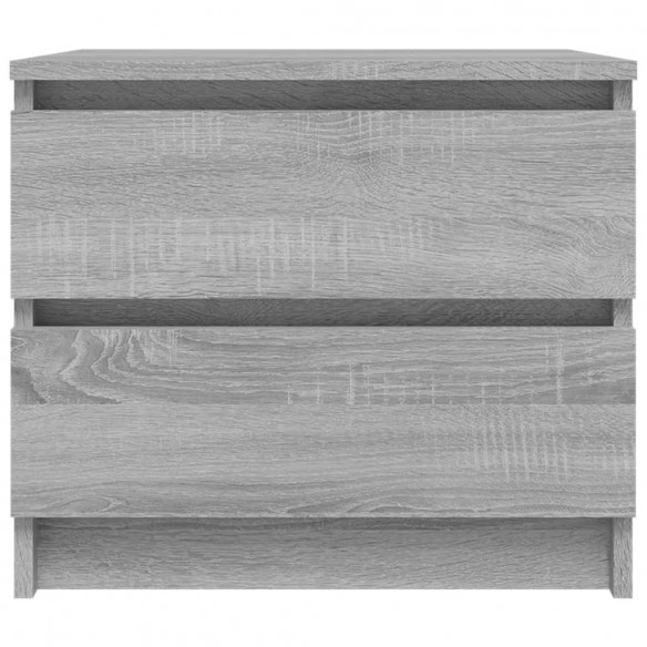 Table de chevet Sonoma gris 50x39x43,5 cm Bois d'ingénierie