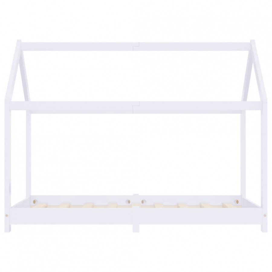 Lit d'enfant Blanc Bois de pin massif 80x160 cm Lit d'enfant Blanc Bois de pin massif 80x160 cm