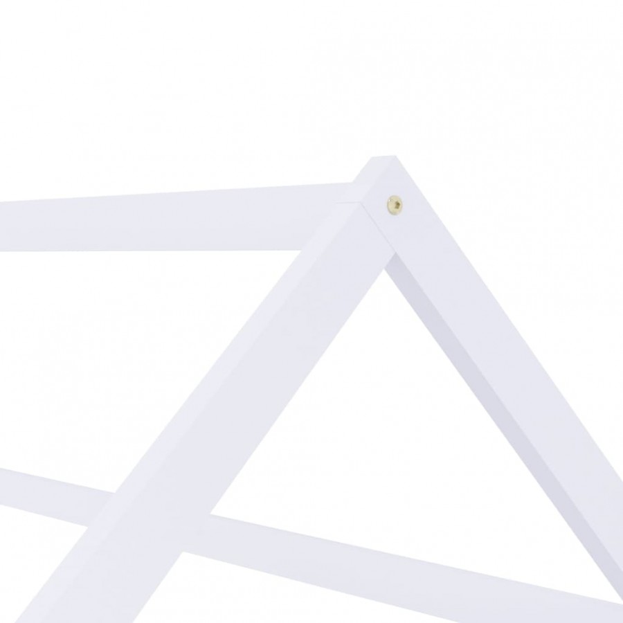 Lit d'enfant Blanc Bois de pin massif 80x160 cm Lit d'enfant Blanc Bois de pin massif 80x160 cm