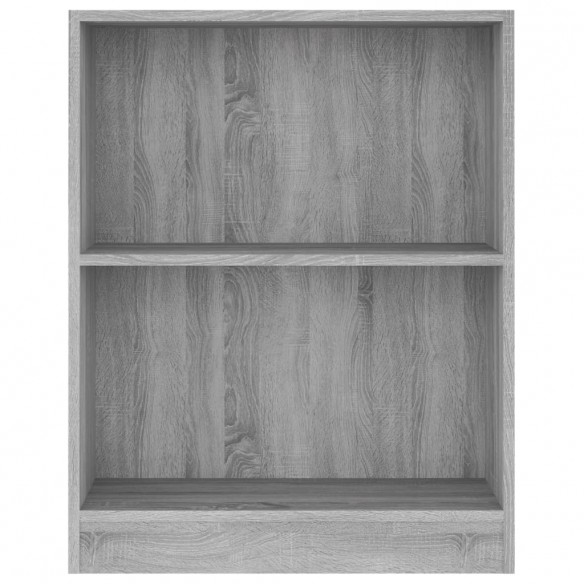 Bibliothèque Sonoma gris 60x24x74,5 cm Bois d'ingénierie