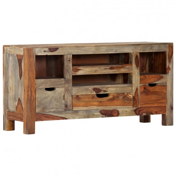 Buffet Gris 100x30x50 cm Bois massif