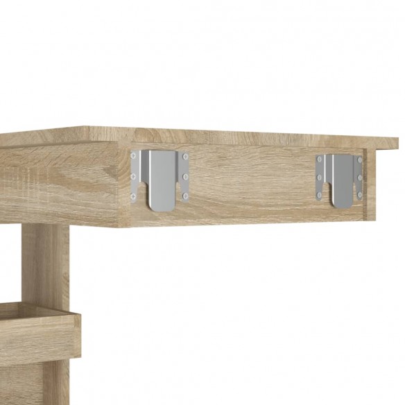 Table bar murale Chêne Sonoma 102x45x103,5 cm Bois d'ingénierie